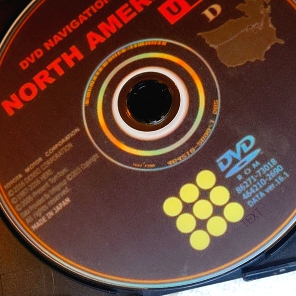 Toyota Gen 6 Navigation Latest 2017-18 Map Update DVD U99 Version 17.1 N America - Picture 9 of 11